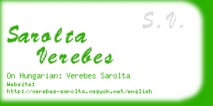 sarolta verebes business card